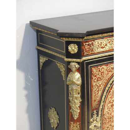Meuble d'Appui, Buffet Napoléon III En Marqueterie Boulle, époque XIX ème – Image 8