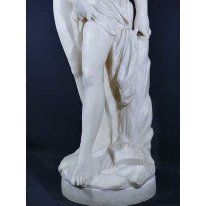 85 Cm, La Baigneuse d'Après Falconet, Grande Sculpture Statue En Albâtre Fin XIX ème – Image 5