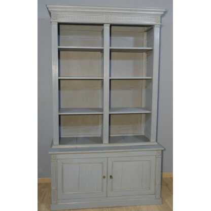 Bibliothèque Ouverte De Style Néoclassique En Bois Peint Gris Buffet Louis XVI époque XIX ème