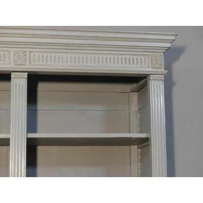 Bibliothèque Ouverte De Style Néoclassique En Bois Peint Gris Buffet Louis XVI époque XIX ème – Image 2