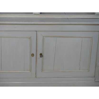 Bibliothèque Ouverte De Style Néoclassique En Bois Peint Gris Buffet Louis XVI époque XIX ème – Image 12