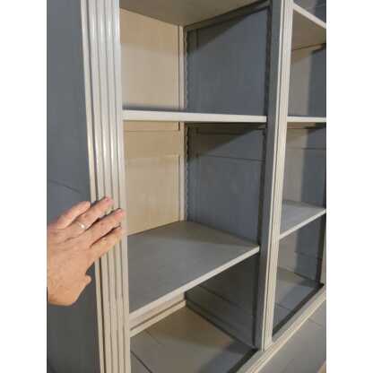 Bibliothèque Ouverte De Style Néoclassique En Bois Peint Gris Buffet Louis XVI époque XIX ème – Image 4