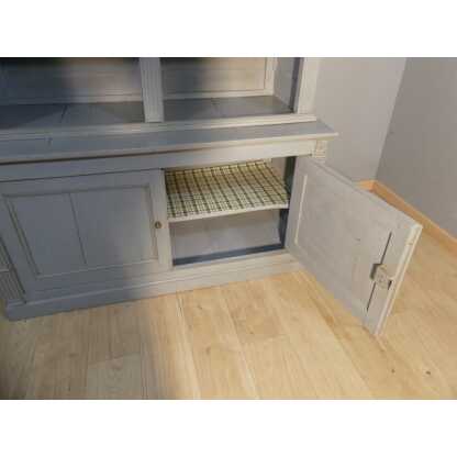 Bibliothèque Ouverte De Style Néoclassique En Bois Peint Gris Buffet Louis XVI époque XIX ème – Image 3