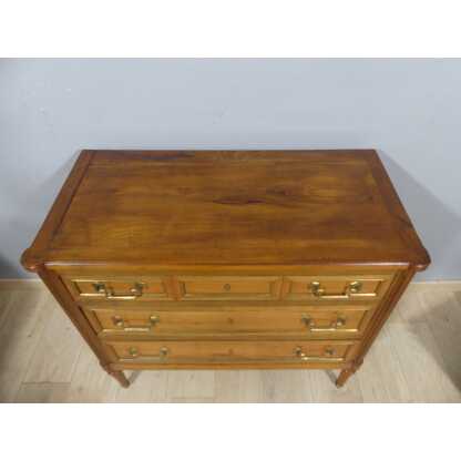 Commode Style Louis XVI En Merisier Et Laiton, époque Début XX ème – Image 2