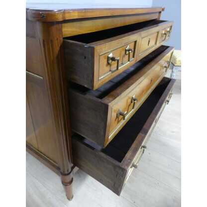 Commode Style Louis XVI En Merisier Et Laiton, époque Début XX ème – Image 6
