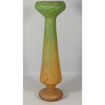 Charles Schneider, Grand Vase En Verre Marmoréen, époque Vers 1930