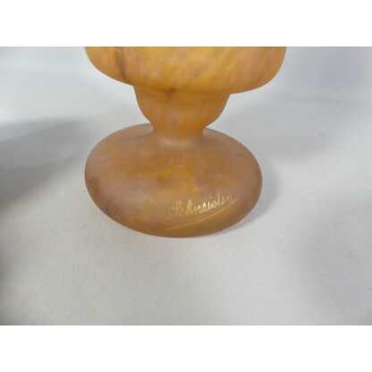 Charles Schneider, Grand Vase En Verre Marmoréen, époque Vers 1930 – Image 9