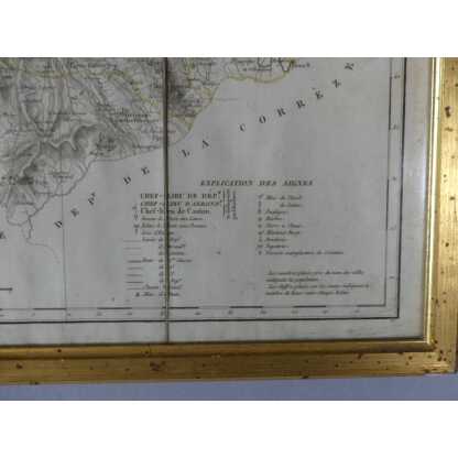 Carte Encadrée De 1825 Département Haute Vienne 87 – Image 8