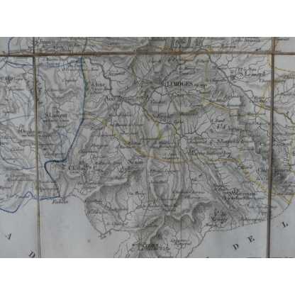 Carte Encadrée De 1825 Département Haute Vienne 87 – Image 6