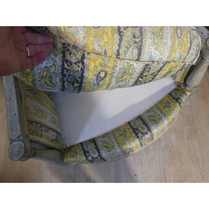 Paire De Bergères Directoire En Bois Laqué Gris, époque XVIII ème Siècle – Image 11