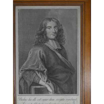 Pierre Bayle Philosophe, Portrait En Gravure Par James Smith Daté 1733, début XVIII ème – Image 2
