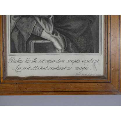 Pierre Bayle Philosophe, Portrait En Gravure Par James Smith Daté 1733, début XVIII ème – Image 9