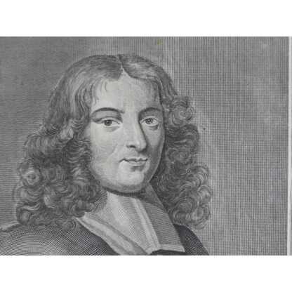 Pierre Bayle Philosophe, Portrait En Gravure Par James Smith Daté 1733, début XVIII ème – Image 5