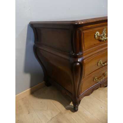 Commode Bordelaise d'époque Louis XV, Acajou Massif XVIII ème Siècle – Image 3