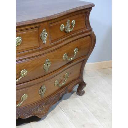 Commode Bordelaise d'époque Louis XV, Acajou Massif XVIII ème Siècle – Image 7