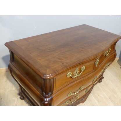 Commode Bordelaise d'époque Louis XV, Acajou Massif XVIII ème Siècle – Image 8