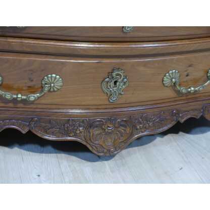 Commode Bordelaise d'époque Louis XV, Acajou Massif XVIII ème Siècle – Image 12