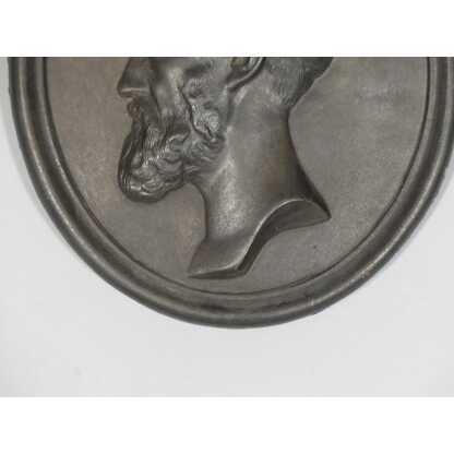 Médaillon Profil En Fonte De Fer Représentant Louis Mie Homme Politique Français Du XIX ème – Image 7