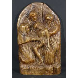 Descente De Croix En Chêne Sculpté, Flandres époque XVI ème ou XVII ème siècle