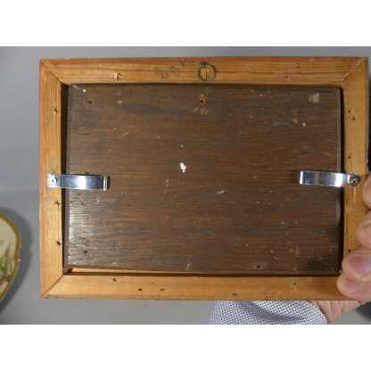 Les Moutons, Petit Tableau Peint à l'Huile Sur Bois, époque Début XX ème – Image 7