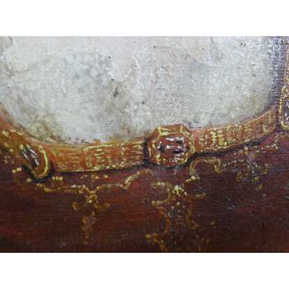 Portrait d'Une Dame De Qualité, Huile Sur Toile époque XVIII ème Siècle – Image 4