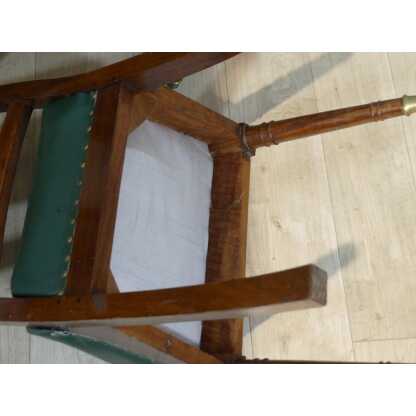 4 Chaises à La Marine En Acajou Et Cuir d'époque Directoire, époque fin XVIII ème – Image 14