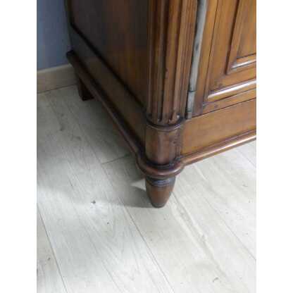 Sobre Armoire Louis XVI à Cannelures En Merisier Massif, époque Fin XIX ème – Image 19