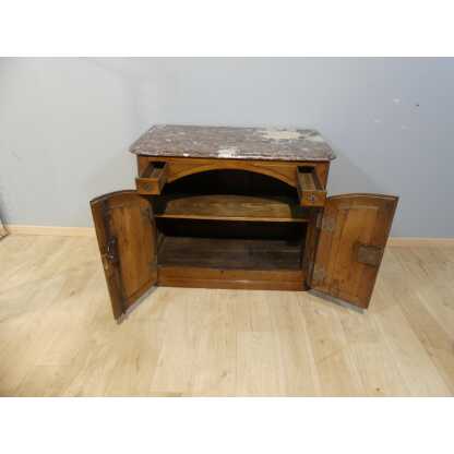 112 Cm! Estampille Lerat, Tout Petit Buffet De Chasse Louis XIV, époque XVIII ème Siècle – Image 3
