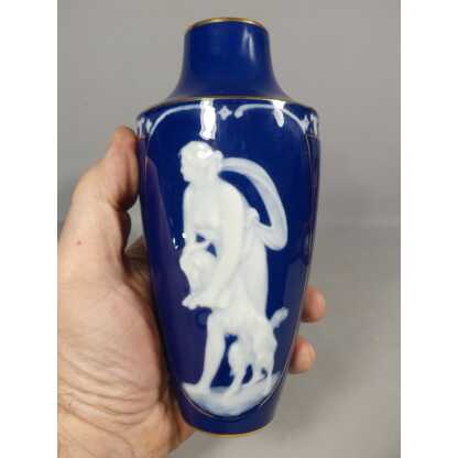 Pâte Sur Pâte, Paire De Vases En Porcelaine De Limoges Par Chaufriasse – Image 9