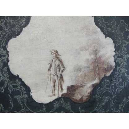 Tableau De Boiserie Ou De Trumeau, Huile Sur Toile XVIII ème – Image 2