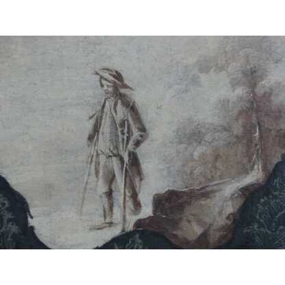 Tableau De Boiserie Ou De Trumeau, Huile Sur Toile XVIII ème – Image 6