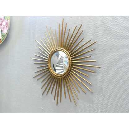 Chaty Vallauris, Miroir Soleil Sorcière En Fer Doré, 51 Cm – Image 11