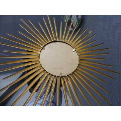 Chaty Vallauris, Miroir Soleil Sorcière En Fer Doré, 51 Cm – Image 12