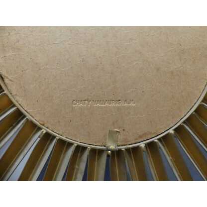 Chaty Vallauris, Miroir Soleil Sorcière En Fer Doré, 51 Cm – Image 4