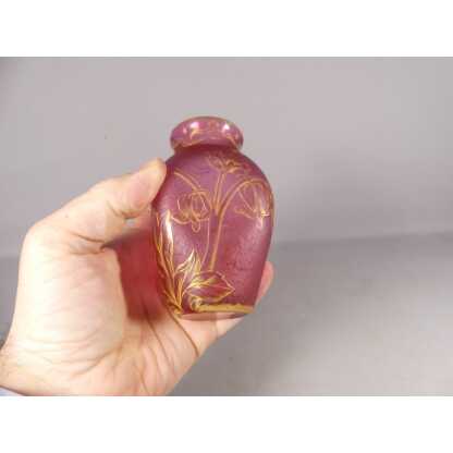 Daum Nancy, Vase Coeur De Marie En Verre "mon Coeur Avez" époque fin XIX ème – Image 5
