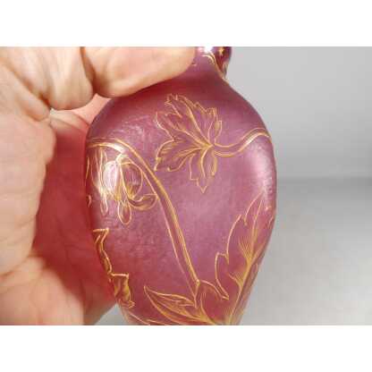 Daum Nancy, Vase Coeur De Marie En Verre "mon Coeur Avez" époque fin XIX ème – Image 10