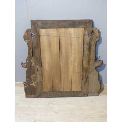 Miroir En Bois De Noyer Sculpté Aux Feuilles d'Acanthe, époque XIX ème – Image 16