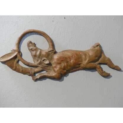 Sanglier Au Cor De Chasse, Sculpture Cynégétique En Terre Cuite, époque XIX ème – Image 2