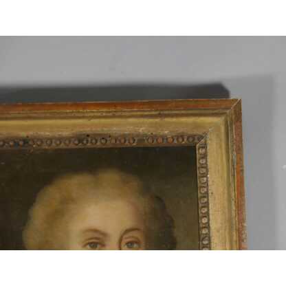 Portrait d'Une Jeune Femme, Tableau Huile Sur Toile époque Fin XVIII ème – Image 3