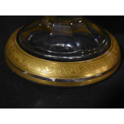 Saint Louis Thistle Pompei, Grand Vase Balustre En Cristal Incrusté d'Or – Image 6