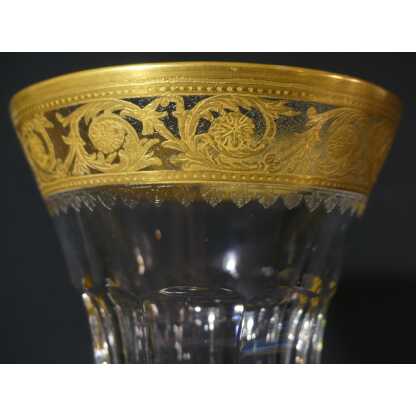 Saint Louis Thistle Pompei, Grand Vase Balustre En Cristal Incrusté d'Or – Image 4
