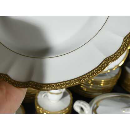 Charles Field Haviland Forme Mozart Doré, Service 12 Personnes Porcelaine De Limoges – Image 13