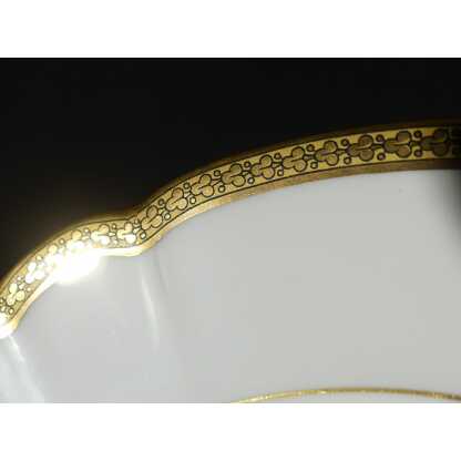 Charles Field Haviland Forme Mozart Doré, Service 12 Personnes Porcelaine De Limoges – Image 12
