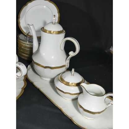 Charles Field Haviland Forme Mozart Doré, Service 12 Personnes Porcelaine De Limoges – Image 10