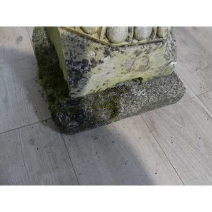 Vase de jardin en pierre blanche à godrons, jardinière, époque XIX ème – Image 7