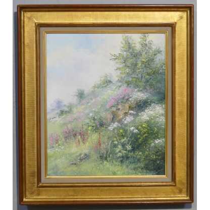 Gaston Thiery (1922-2013), fleurs des champs, tableau huile sur toile école de Crozant