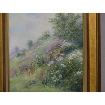 Gaston Thiery (1922-2013), fleurs des champs, tableau huile sur toile école de Crozant – Image 9
