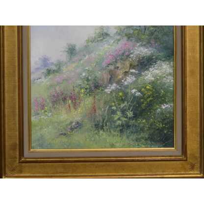 Gaston Thiery (1922-2013), fleurs des champs, tableau huile sur toile école de Crozant – Image 8
