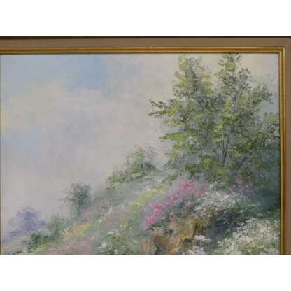 Gaston Thiery (1922-2013), fleurs des champs, tableau huile sur toile école de Crozant – Image 5