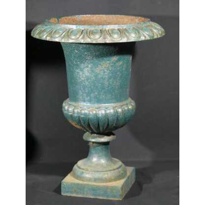 Paire de vases médicis de jardin en fonte, époque XIX ème – Image 5